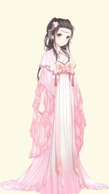 个性唯美背景 手绘古装美女