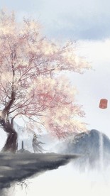 个性唯美背景 手绘清新背景