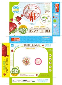 积木蛋糕玩具包装展开图