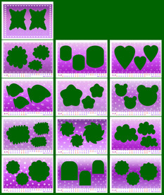 2018紫色背景台历模板