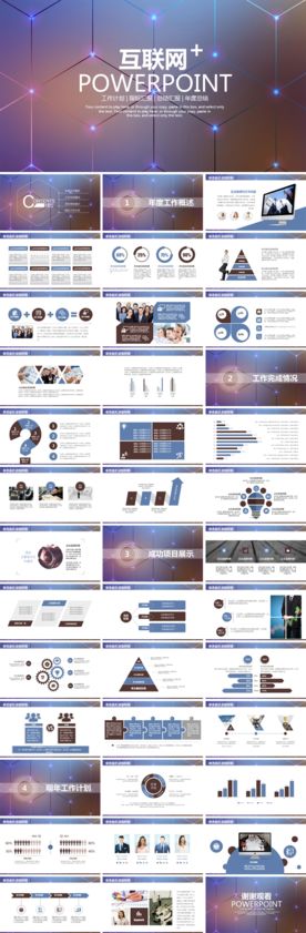 年终总结汇报模板商务ppt