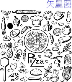 手绘 矢量素材 黑