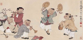 童子嬉春图