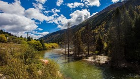 达古冰山风景 山水美景 美景