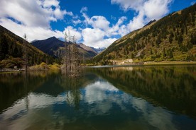 达古冰山风景 山水美景 美景