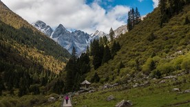 达古冰山风景 山水美景 美景