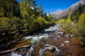 达古冰山风景 山水美景 美景
