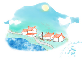 卡通 村庄 漫画