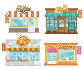 卡通房屋矢量图