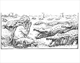 矢量手绘欧式人物图片