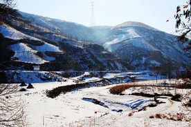 乡村雪景