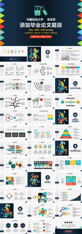 完整框架清新简洁毕业论文动态P