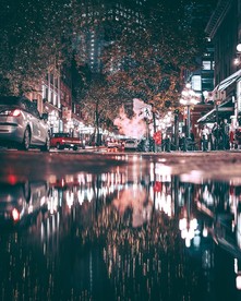 夜色下的城市风光