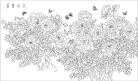 倾国芳容 牡丹 蝴蝶