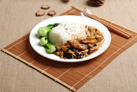 腐竹烧肉饭