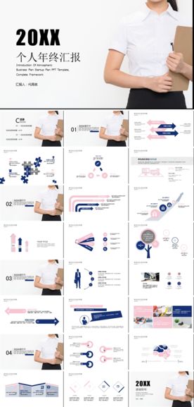 个人述职年终总结工作汇报PPT