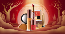 电商淘宝年货节首页手绘剪纸海报