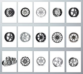 高清免抠汽车车轮轮毂素材