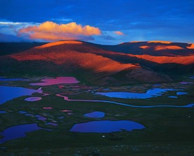 大漠夕阳拍摄