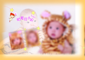 儿童 写真 摄影 模板 素材