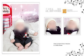 儿童 写真 摄影 模板 素材