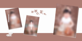 儿童 写真 摄影 模板 素材