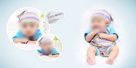 儿童 写真 摄影 模板 素材