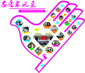 志愿者风采  手形