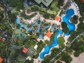 俯瞰游乐园风景