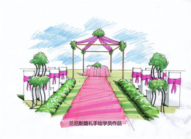 婚礼手绘