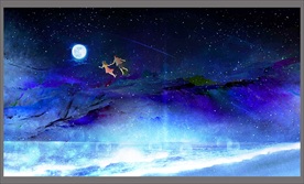 湖面星空