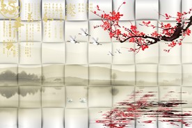 梅花背景墙