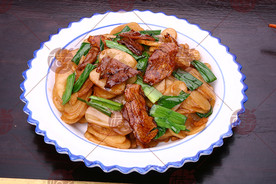 腊肉炒年糕