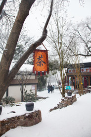 长沙岳麓山雪景