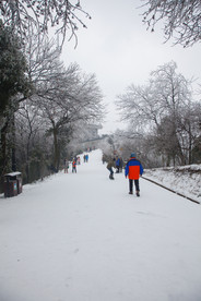 长沙岳麓山雪景