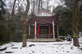 长沙岳麓山雪景
