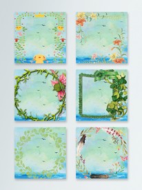 花卉边框
