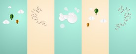 小清新背景素材模板
