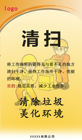 5S清扫图车间宣传图
