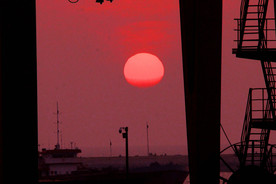 海港夕阳