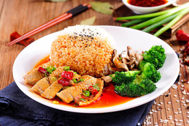香菇鸡肉饭