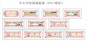 中小学校围墙板报（PVC+喷绘