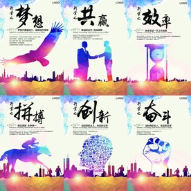 公司工厂企业标语挂图