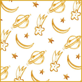 彩绘星星月亮背景