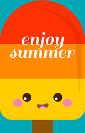 可爱夏季雪糕背景