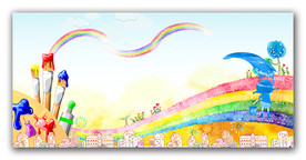 创意涂鸦卡通背景设计