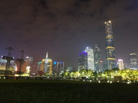 广州夜景 CBD  大厦