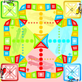 飞行棋棋盘