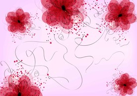 花朵背景墙