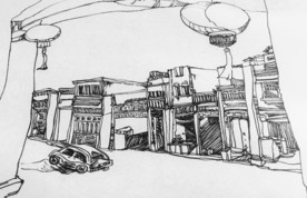 速写景观建筑